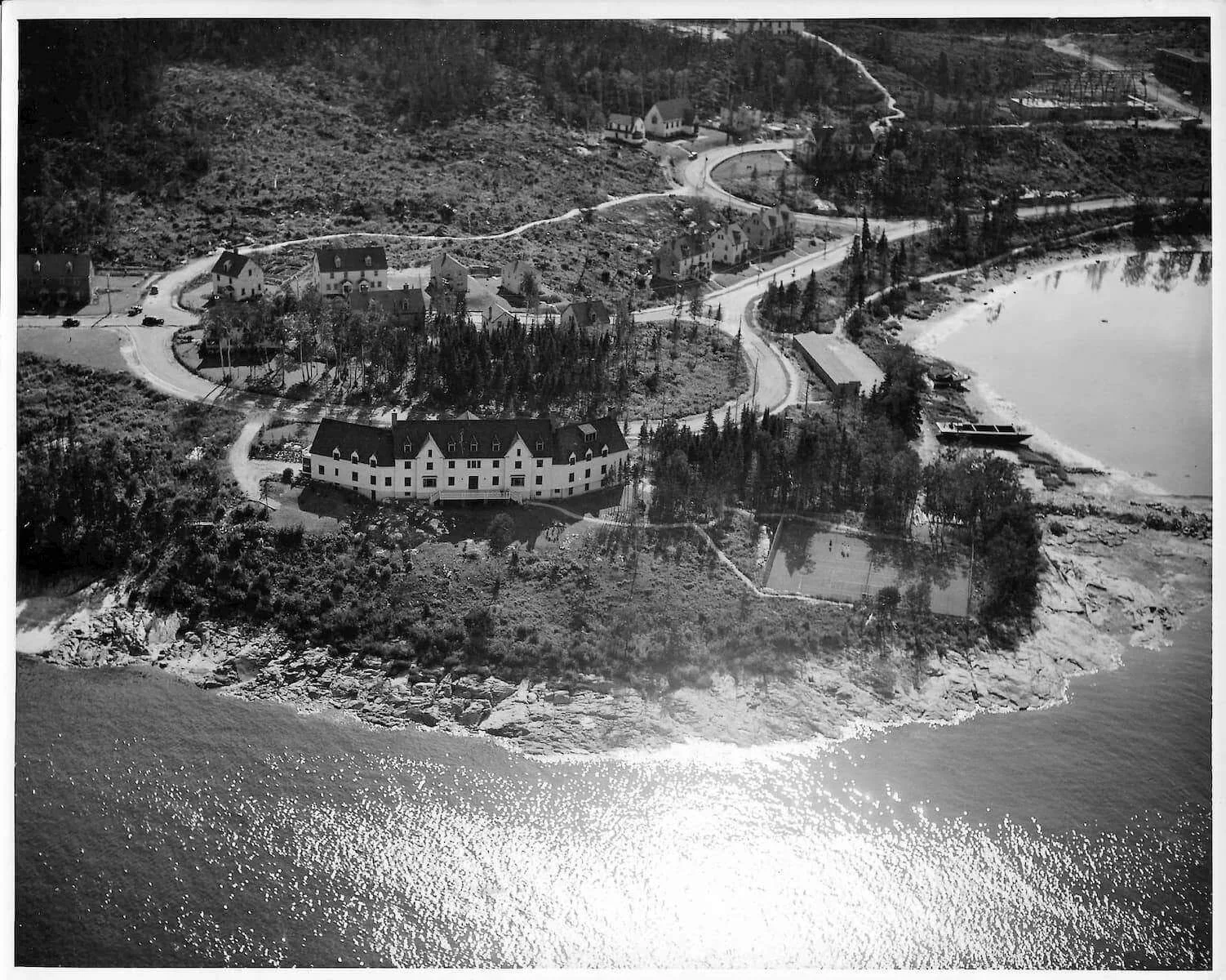 Aerial view of Baie-Comeau en 1939, photograph 7