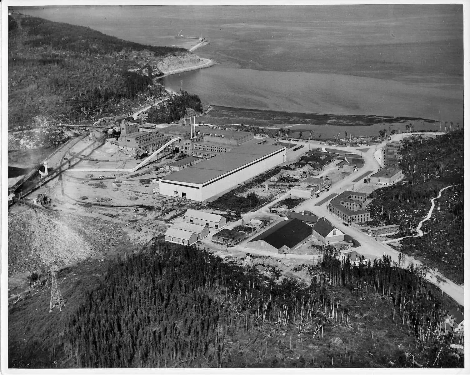 Aerial view of Baie-Comeau en 1939, photograph 12