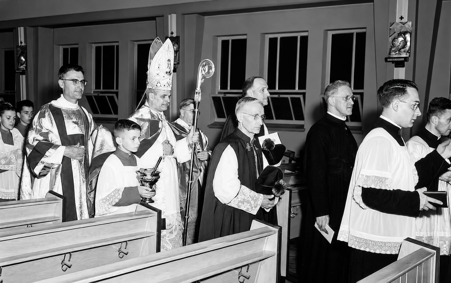 Bénédiction du Collège en 1954