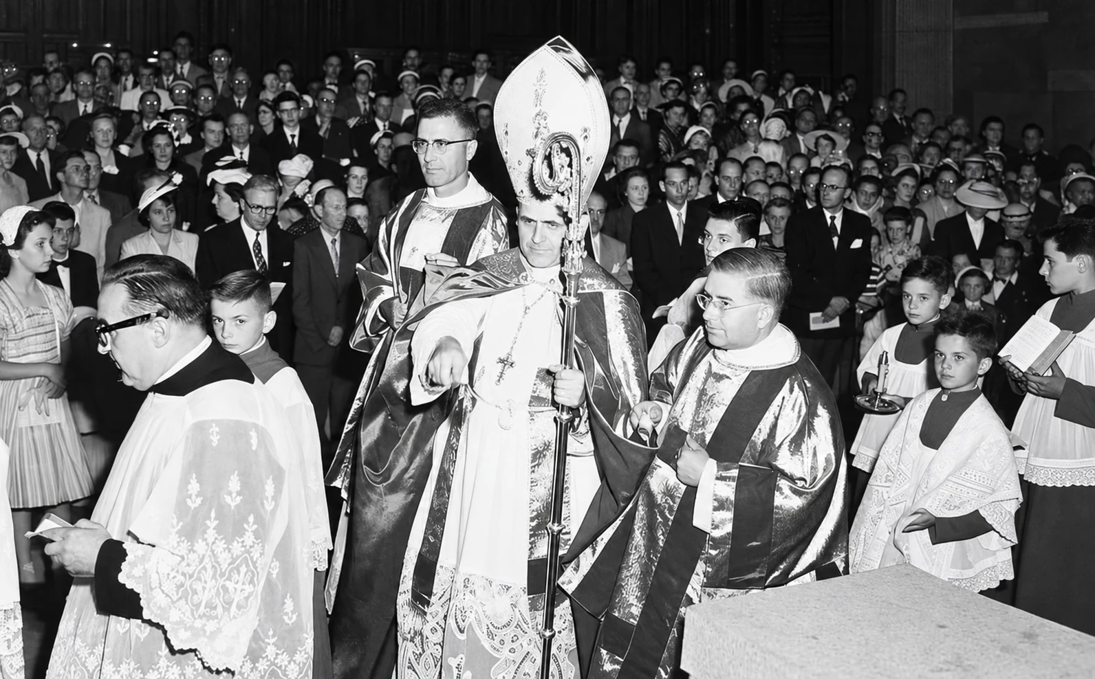 Bénédiction du Collège en 1954