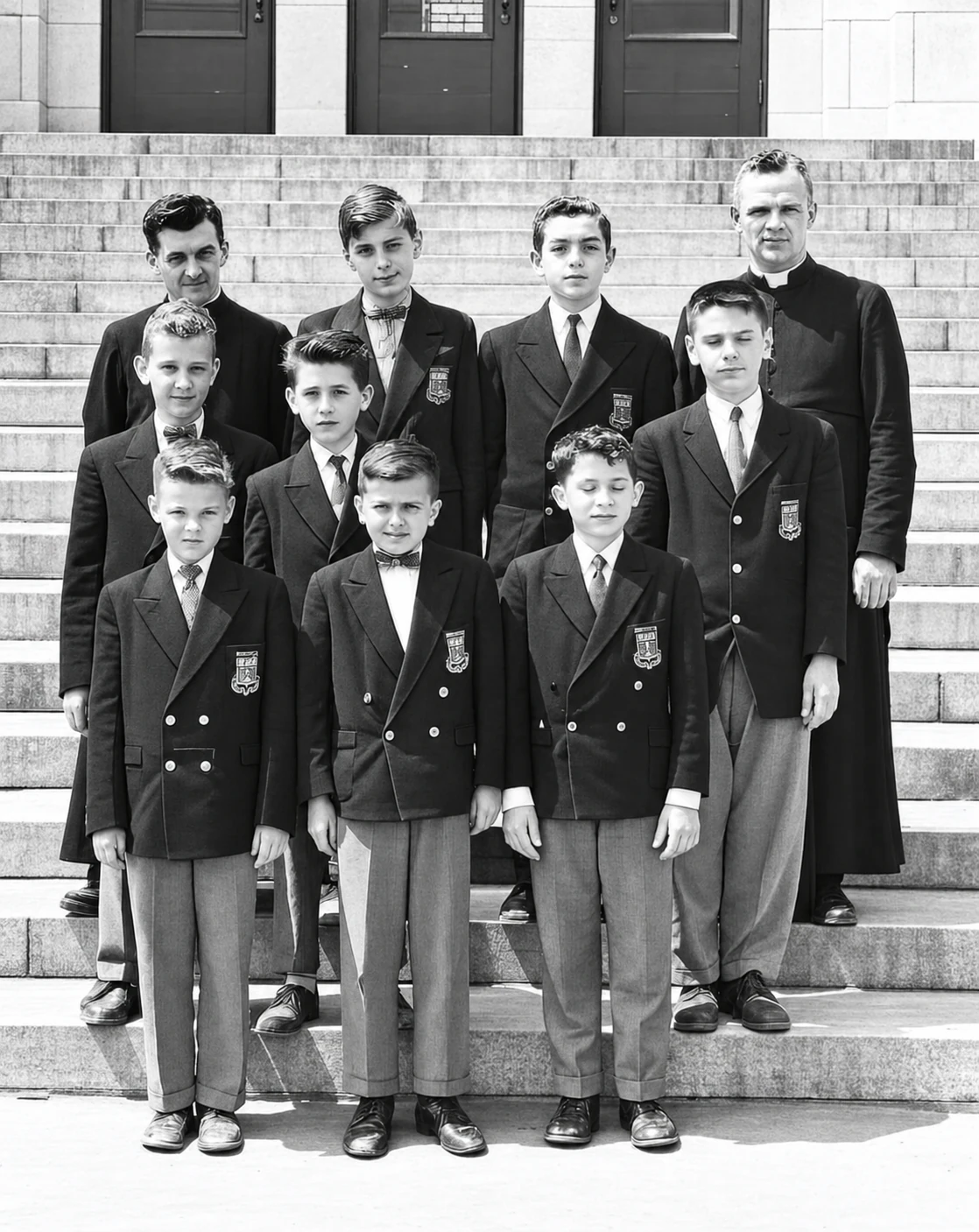 Groupe d'élèves en 1959-1960