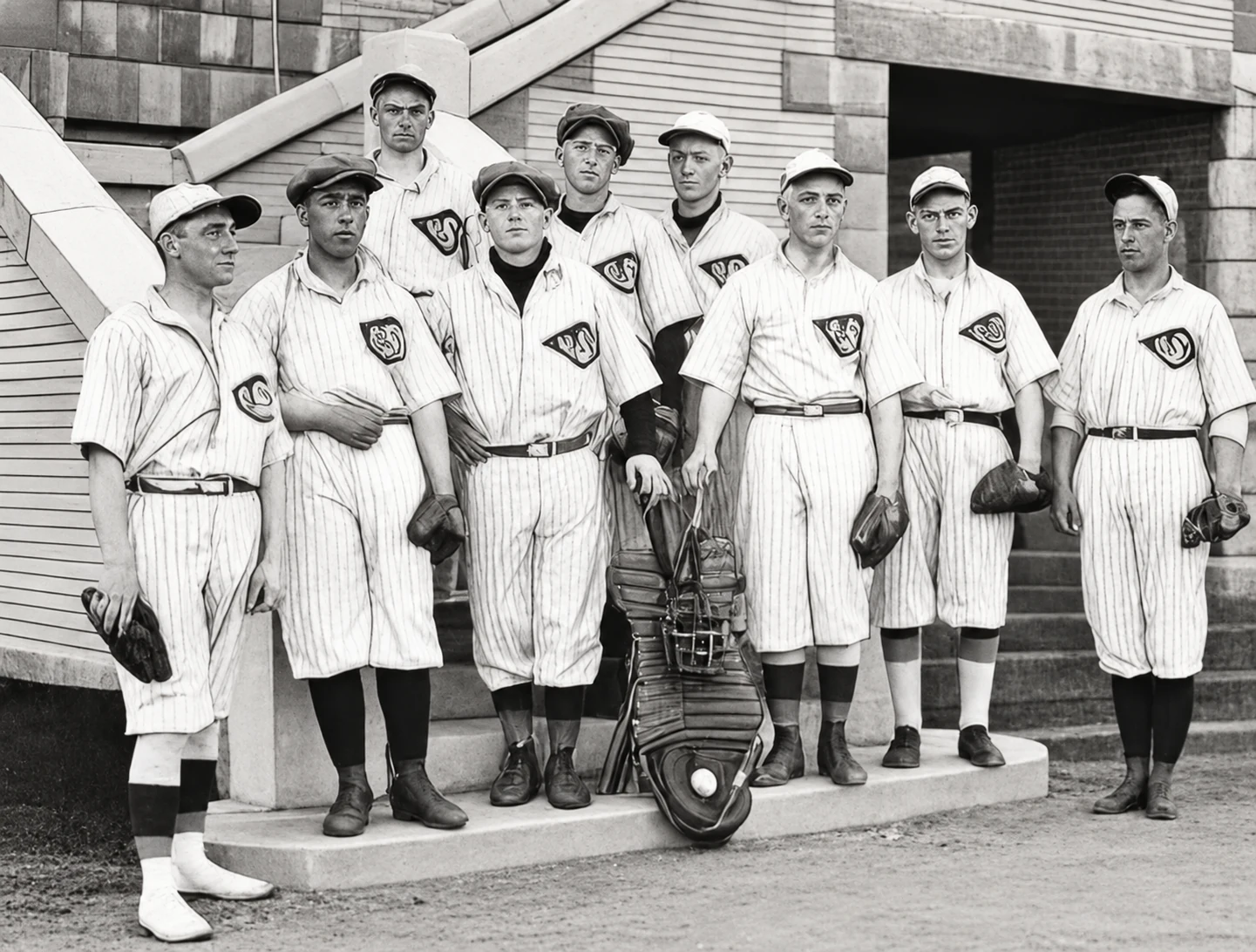 Le club de balle molle en 1924