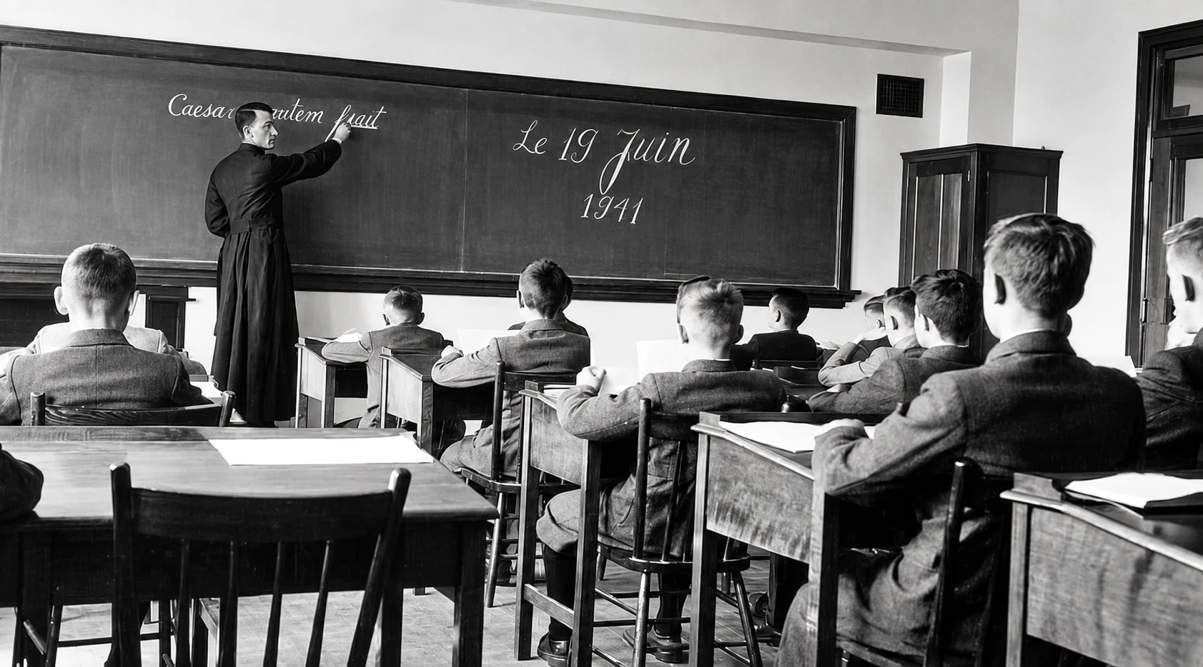 Salle de Classe du Père Gedeon en 1941