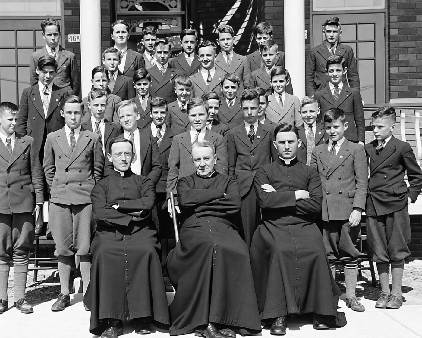 Éléments avec MM. Chauret, Gauthier et Léger en 1937-1938