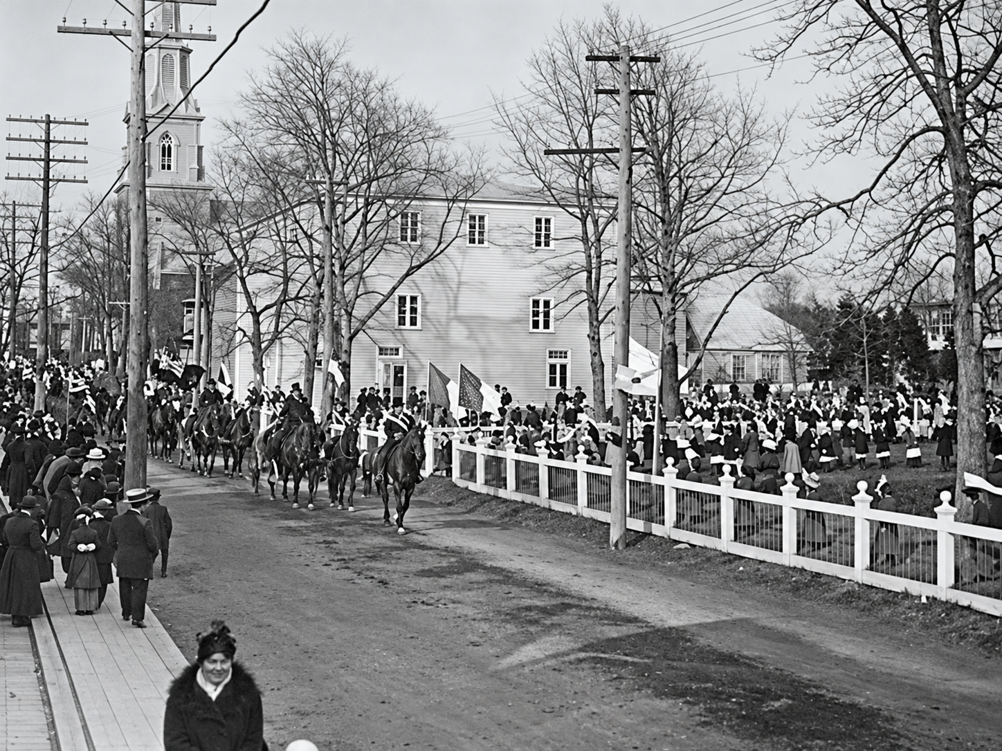Archive scene in a village in the Rimouski region