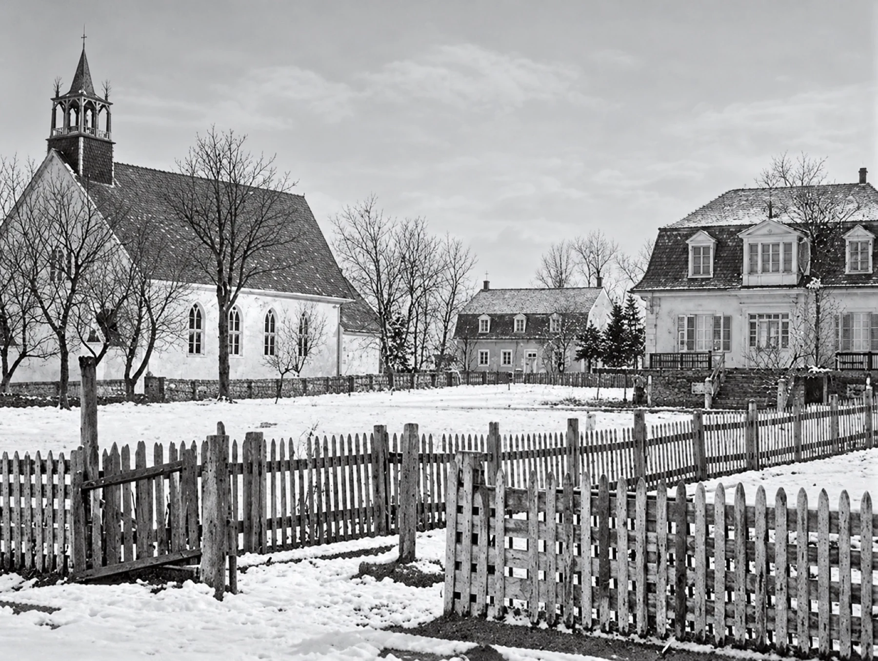 Bersimis in winter, photograph taken by Jean Le Jollec