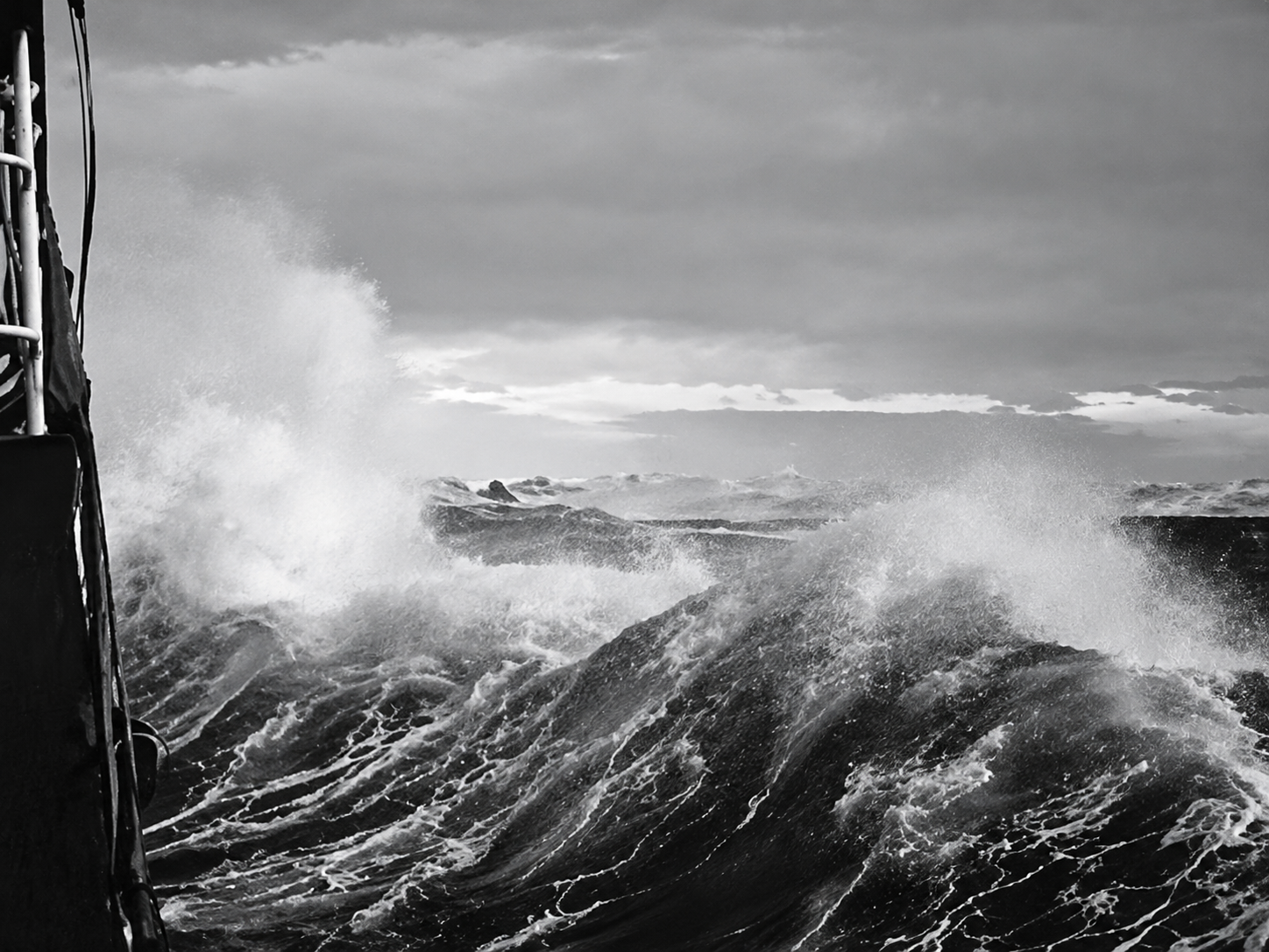 Rocky coast seen from the ship