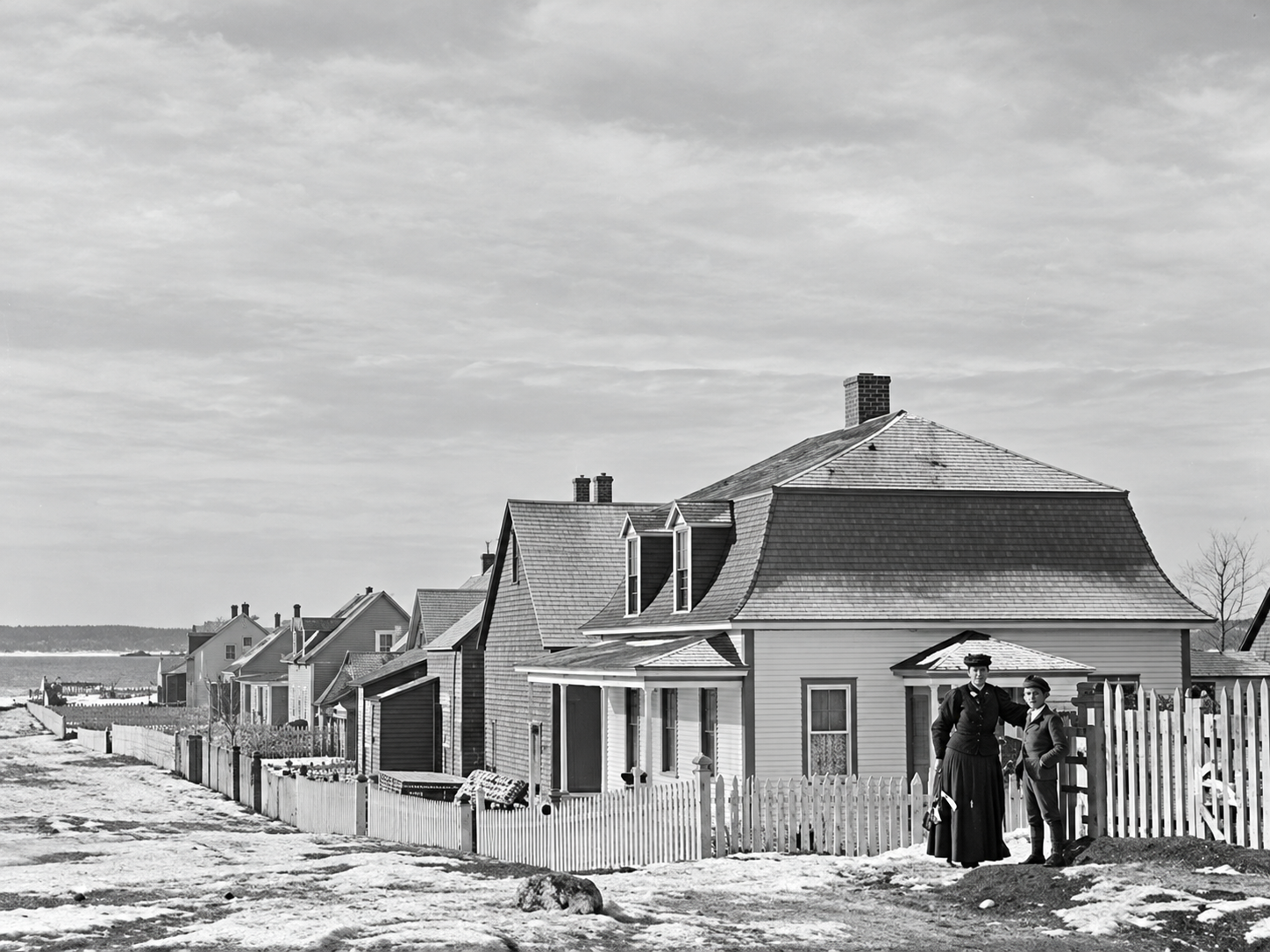 Wooden houses in the village of Bersimis