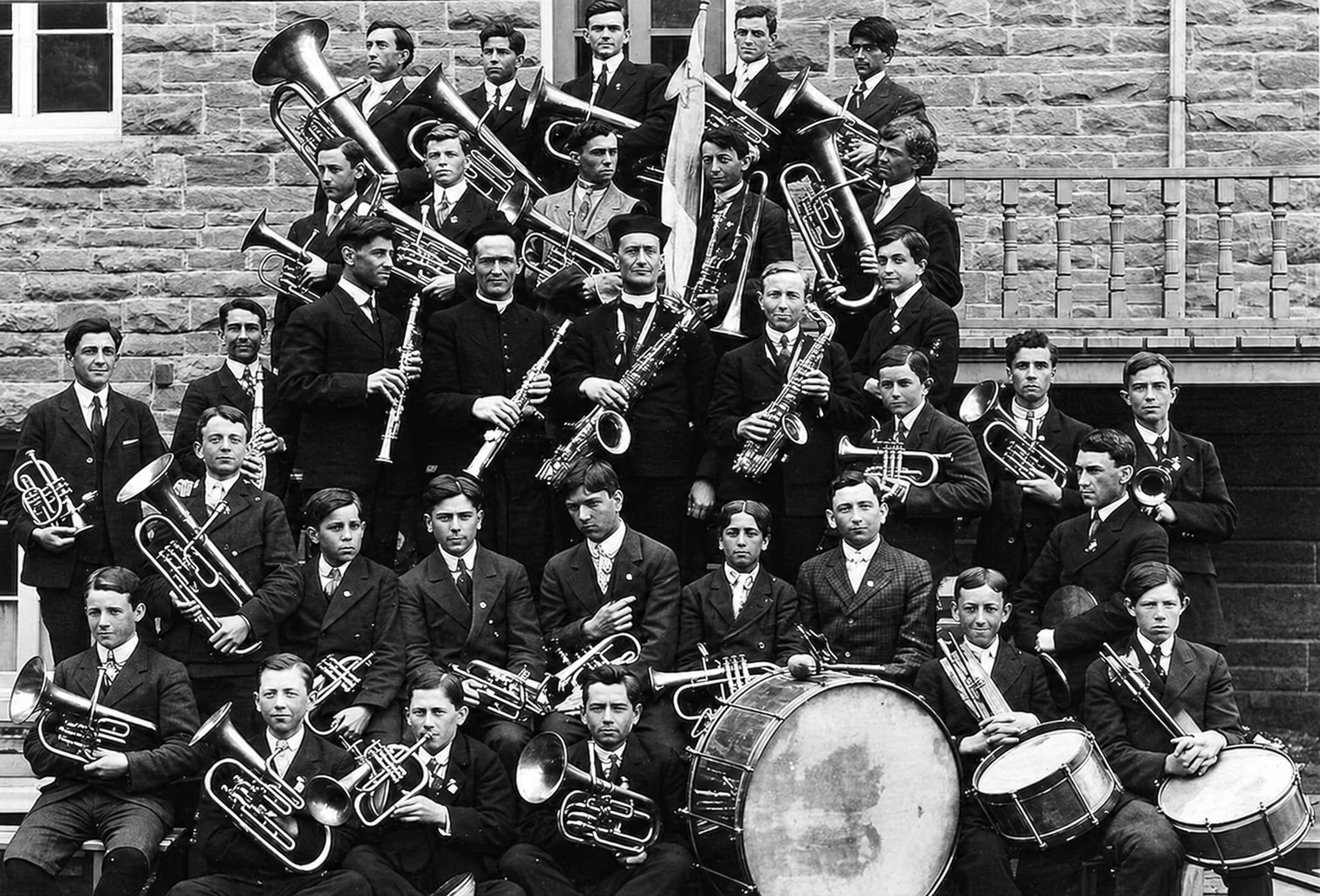 Fanfare avec le Père Raflegeau